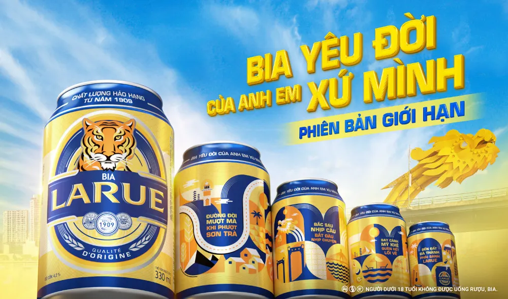 Bia Larue: Đậm đà, sảng khoái, dễ uống